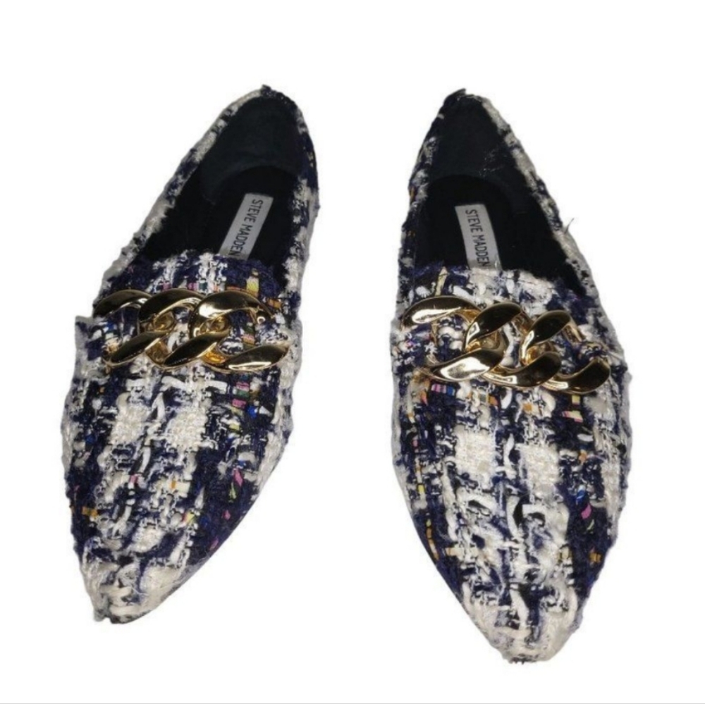 Steve Madden Very Pretty tweed flats!